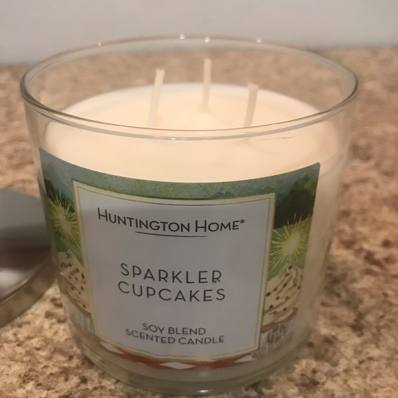 Huntington Home Accents 3 Wick Candle Summer Candles Sparkler